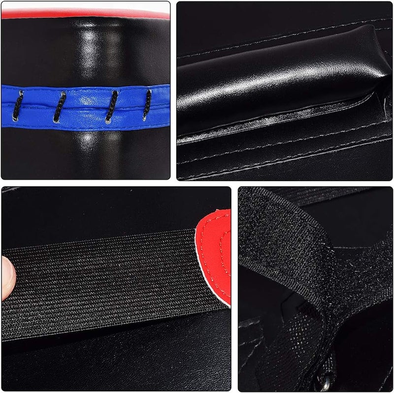 TLBTEK Taekwondo Kick Shield - Muay Thai MMA Karate Kickboxing Training Pads - Curved Leather Strike Shield - Image 5